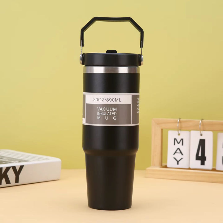 Mug isotherme 30oz (900ML) avec poignée – Gobelet thermique 17h froid / 1h chaud
