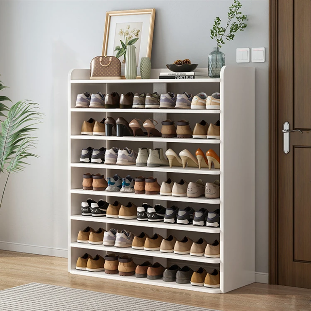 Meuble Range-Chaussures en Bois – 7 Niveaux, 1 mètre – Design Élégant et Fonctionnel