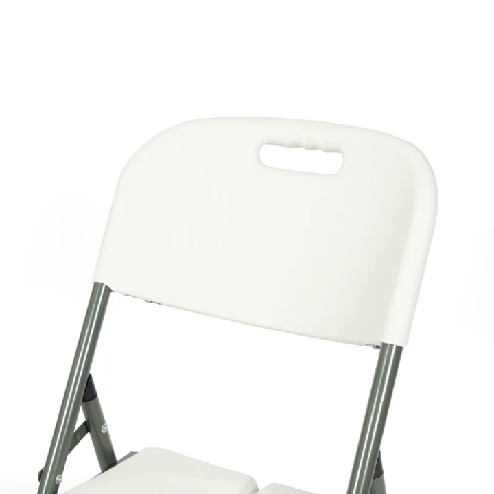 Chaise Pliante Résistante – Assise Confortable en Plastique & Structure Métallique