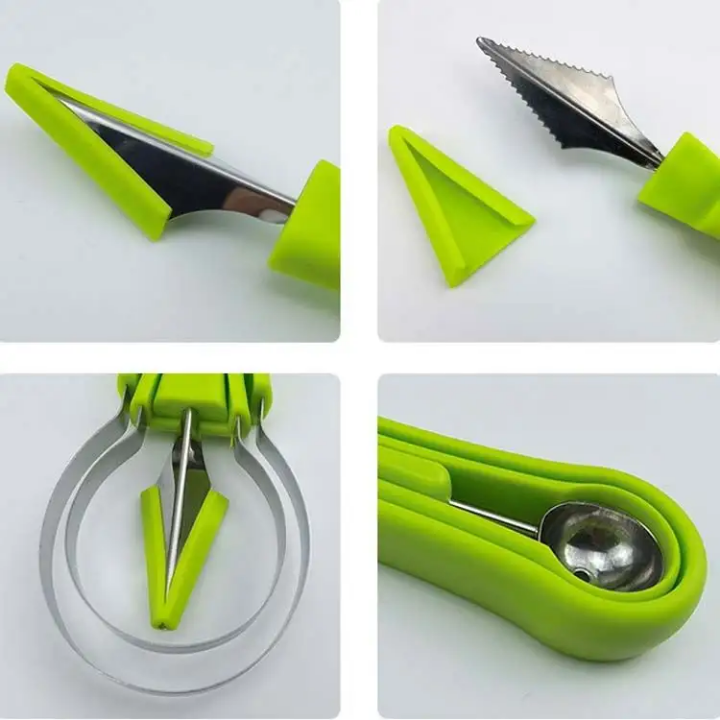 Kit d'Ustensiles pour Fruits - Ensemble 3 Pièces en Acier Inoxydable - La boutique secrète
