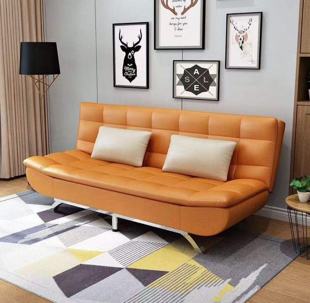 Canapé-Lit Convertible en Cuir PU – Sofa 3 Places Multifonction 180×120 cm | Livraison Dakar