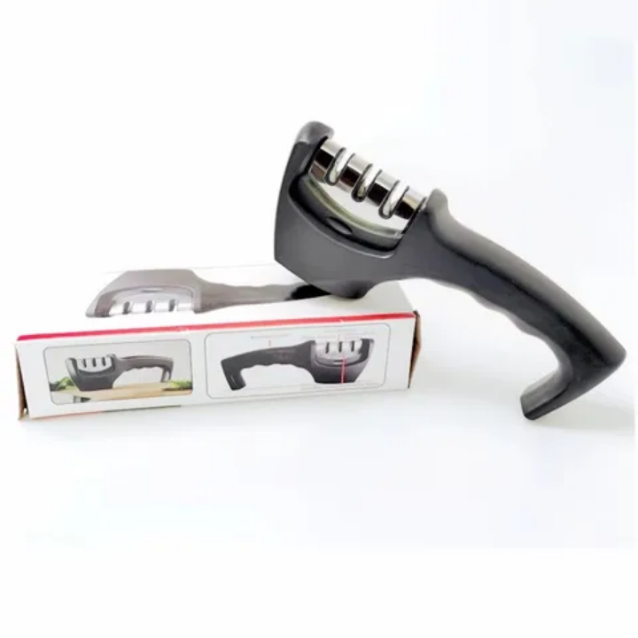 Aiguiseur de Couteaux 3-en-1 – Lames Toujours Aiguisées en Quelques Secondes