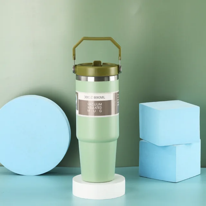 Mug isotherme 30oz (900ML) avec poignée – Gobelet thermique 17h froid / 1h chaud