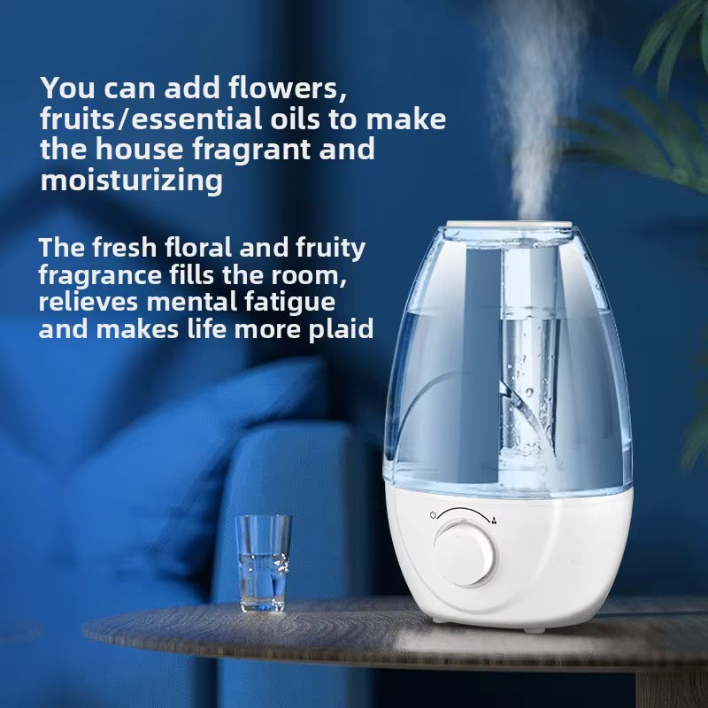 Humidificateur Ultrasonique HD-2107 – Diffuseur Brume Silencieux 2,1L avec Veilleuse LED