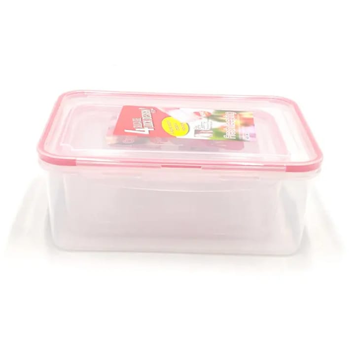 Set de 3 Boîtes Hermétiques en Plastique avec Fermeture Sécurisée