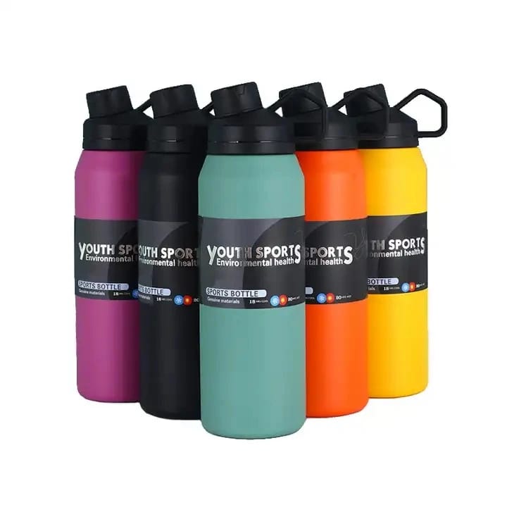 Bouteille de Sport Isotherme 1L – Anti-fuite & Écologique