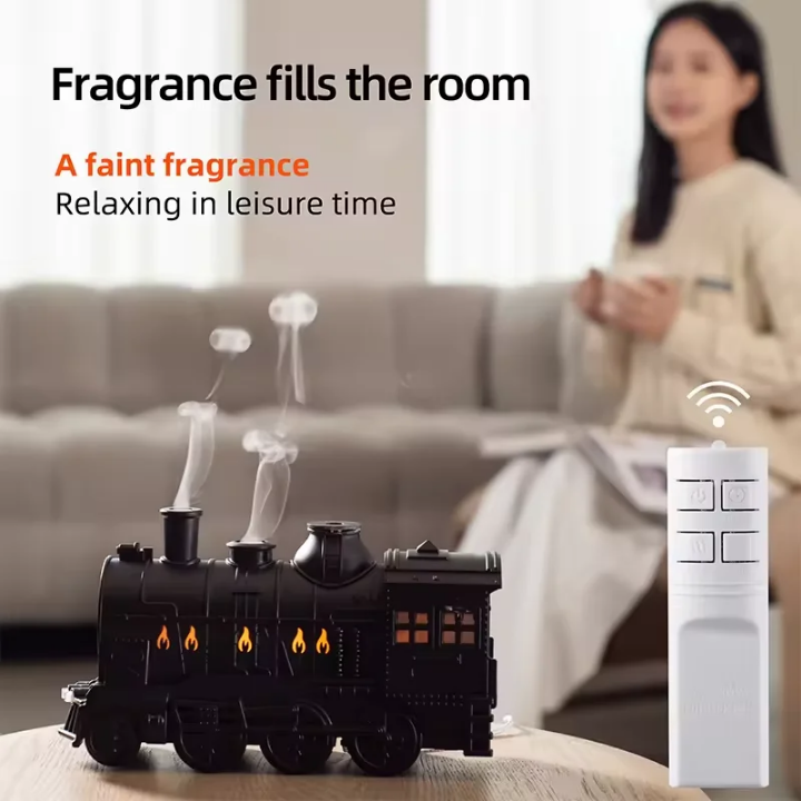 Diffuseur Aromatique Locomotive + Huile Essentielle Pomme – Ambiance &amp; Senteurs Maison