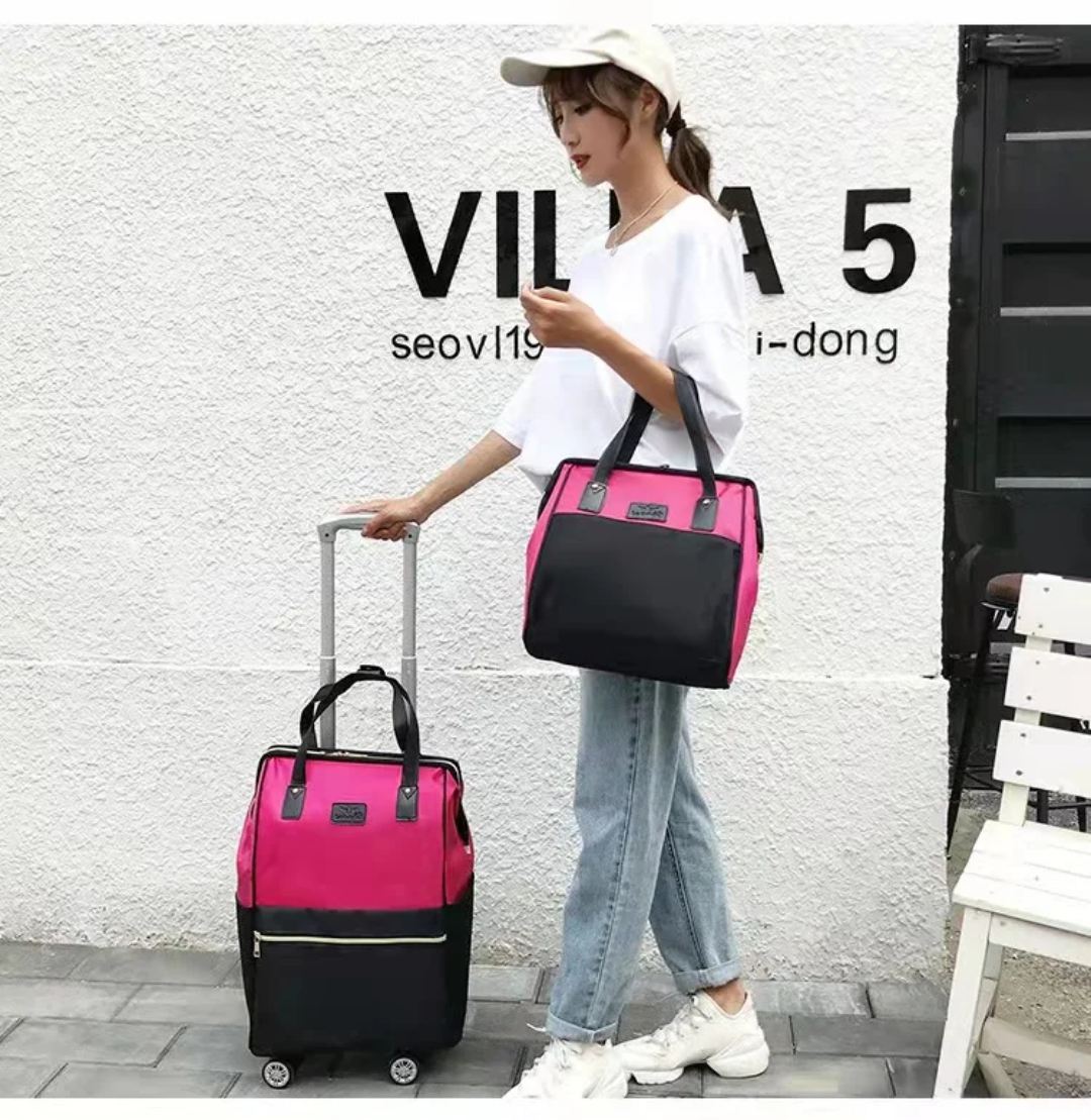 Valise Trolley Multifonction avec Sac Intégré – 2 en 1 Pratique et Élégante