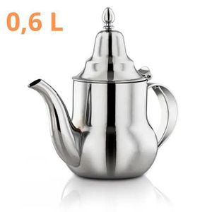 Théière Marocaine Inox 0,6 L — Service à Thé Élégant pour Famille Sénégalaise