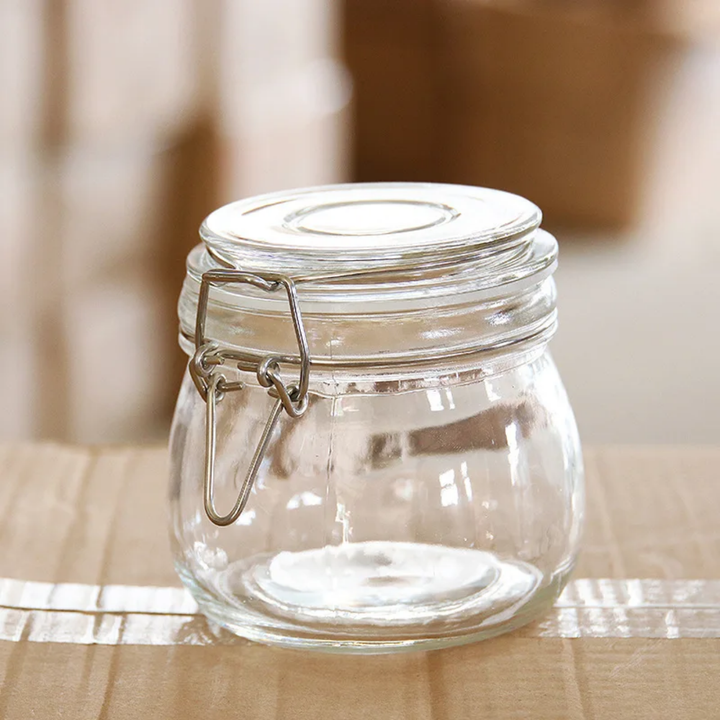Lot de 3 Bocaux en Verre Hermétiques avec Clip Inox – Conservation Cuisine &amp; Rangement Alimentaire