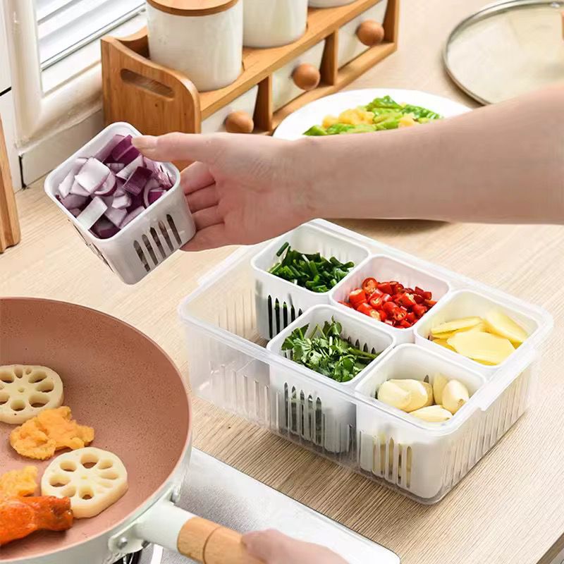 Boîte de Rangement Alimentaire Multi-Compartiments Empilable – Fraîcheur & Organisation Garantie