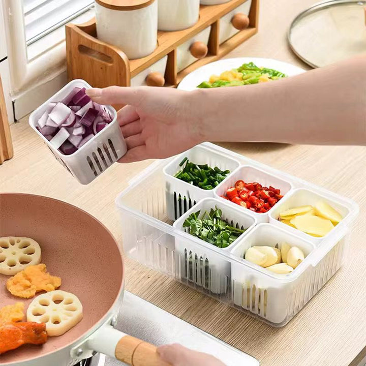 Boîte de Rangement Alimentaire Multi-Compartiments Empilable – Fraîcheur & Organisation Garantie