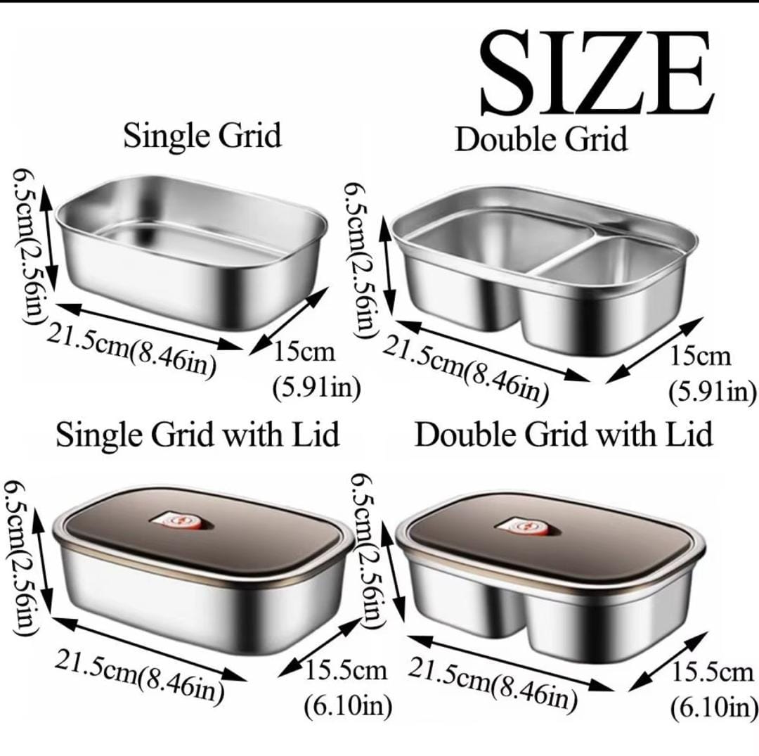 Ensemble de 3 boîtes repas avec compartiments