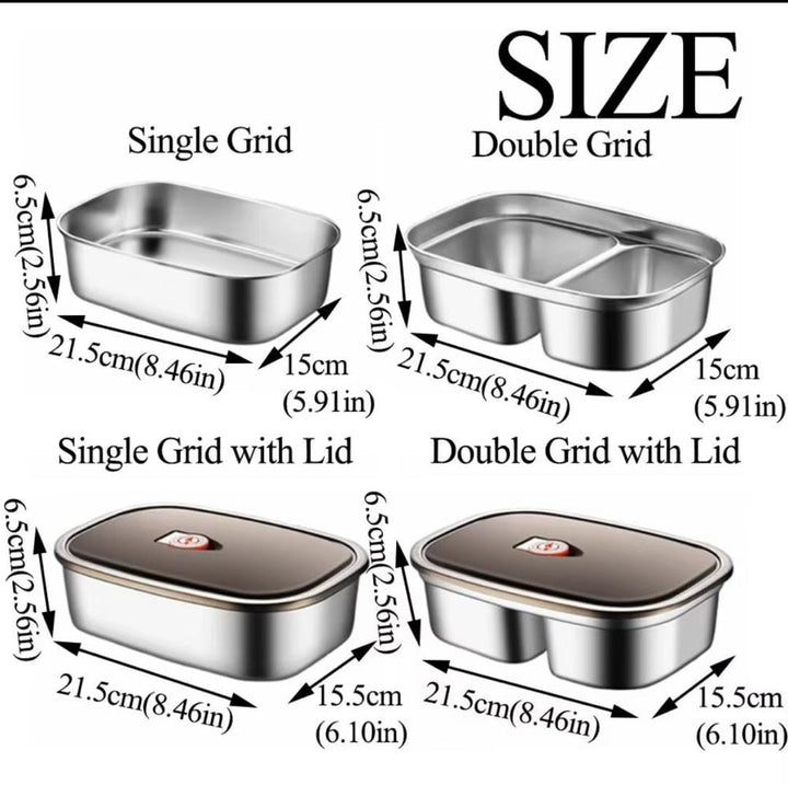 Ensemble de 3 boîtes repas avec compartiments