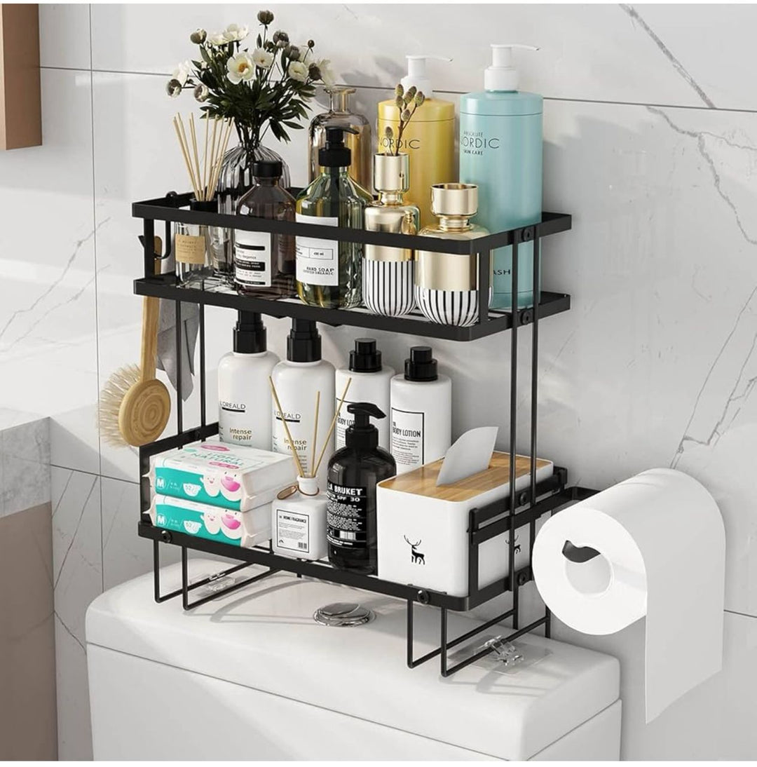 Étagère de Rangement à Deux Niveaux - Organisateur Multifonction pour Salle de Bain & Cuisine