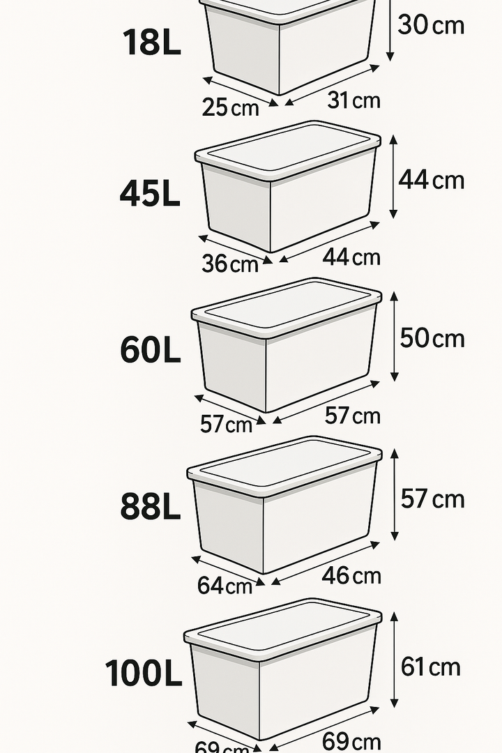 Boîte de Rangement Pliable avec Couvercle – Organiseur Maison & Chambre