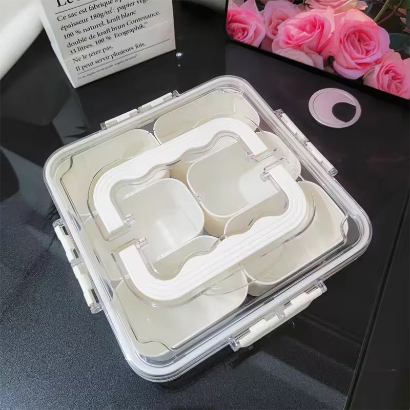 Boîte de Rangement Alimentaire à Compartiments avec Poignée – Conservation Fraîche & Design Élégant