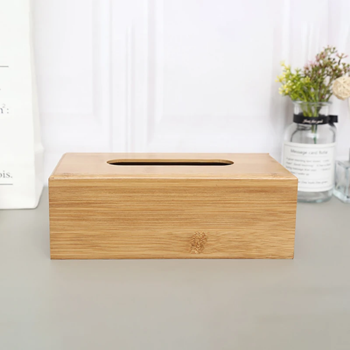 Boîte à Mouchoirs en Bois – Design Naturel & Élégant (23×12×8 cm)