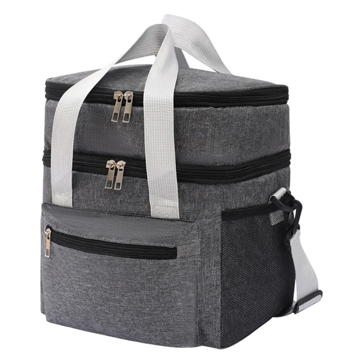 Sac Isotherme Double Compartiment Grande Capacité – Transport Facile pour Repas & Boissons