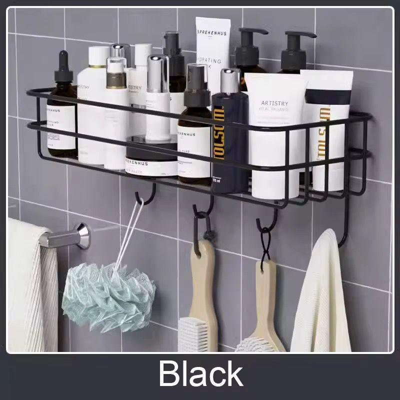 Étagère Murale Salle de Bain avec Crochets – Rangement Anti-Rouille 27,5 cm | La Boutique Secrète