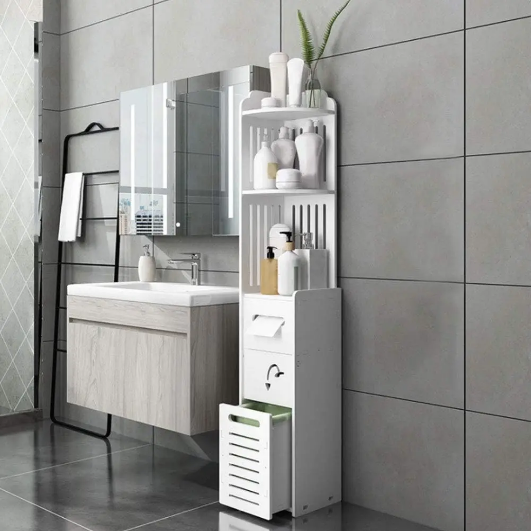 Colonne de Rangement Étroite 120 cm – Salle de Bain &amp; Couloir