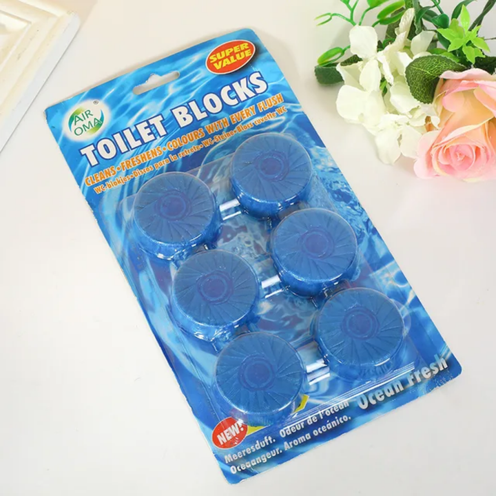 Pastilles Nettoyantes WC – Bloc Désinfectant Toilettes 4-Pack | Fraîcheur Longue Durée