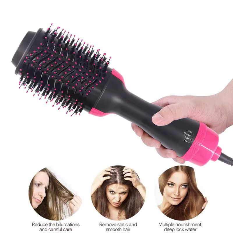Brosse Sèche-Cheveux 2-en-1 – Séchage & Coiffage en Un Seul Geste - La boutique secrète