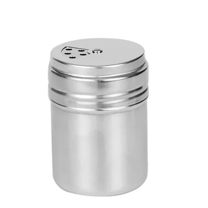 Lot de 3 Pot en acier inoxydable pour épices avec couvercle perforé – Distributeur de poivre, sel, cumin et sésame