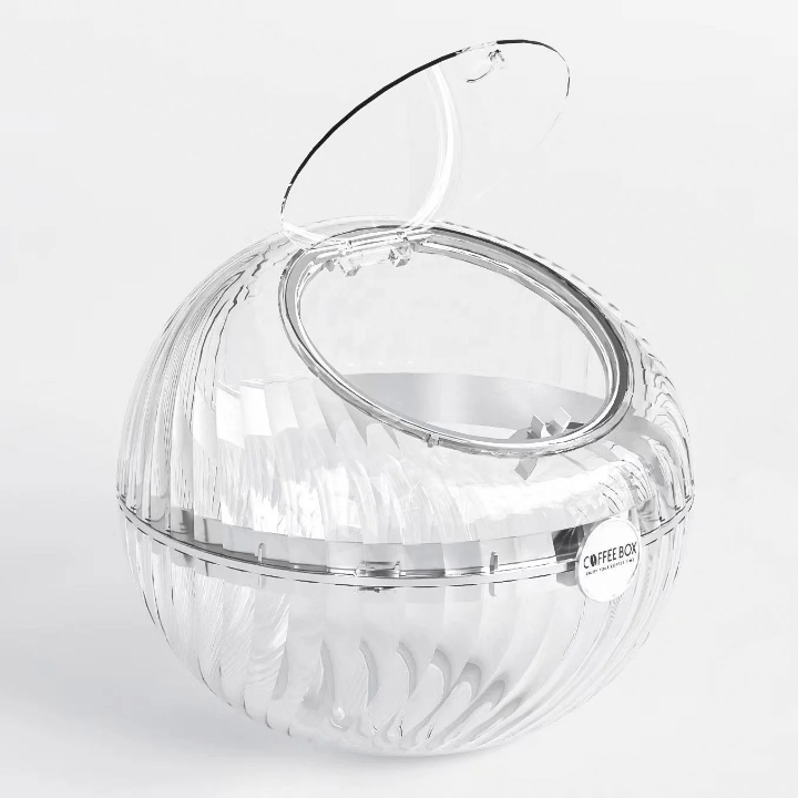 Boîte de rangement capsules café – Grand modèle (Coffee Box XL) transparente