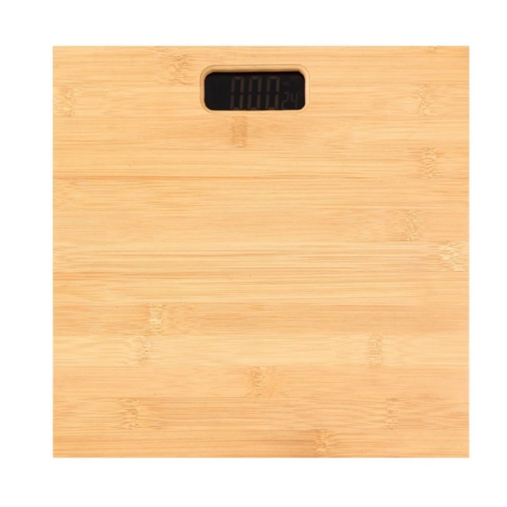 Balance Électronique en Bambou – Pèse-Personne Digital Design Naturel avec Écran LCD