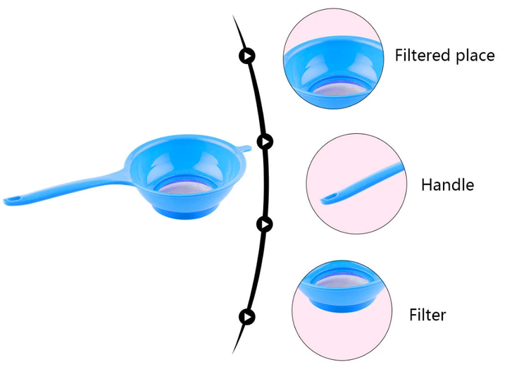 Passoire entonnoir 2-en-1 avec tamis fin – Pratique pour filtrer et transvaser