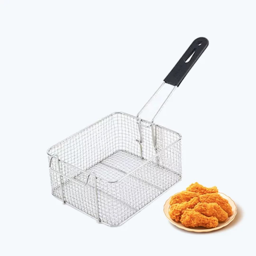 Panier de Friteuse Professionnel en Acier Inoxydable – Parfait pour Poulet Frit et Frites