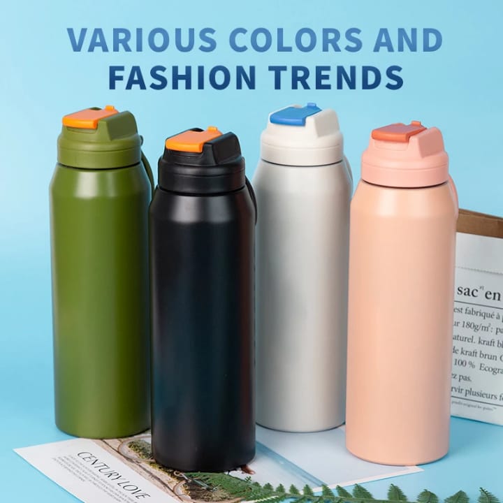 Bouteille Isotherme Design – 800 ml Étanche & Anti-Fuite (Plusieurs Couleurs)