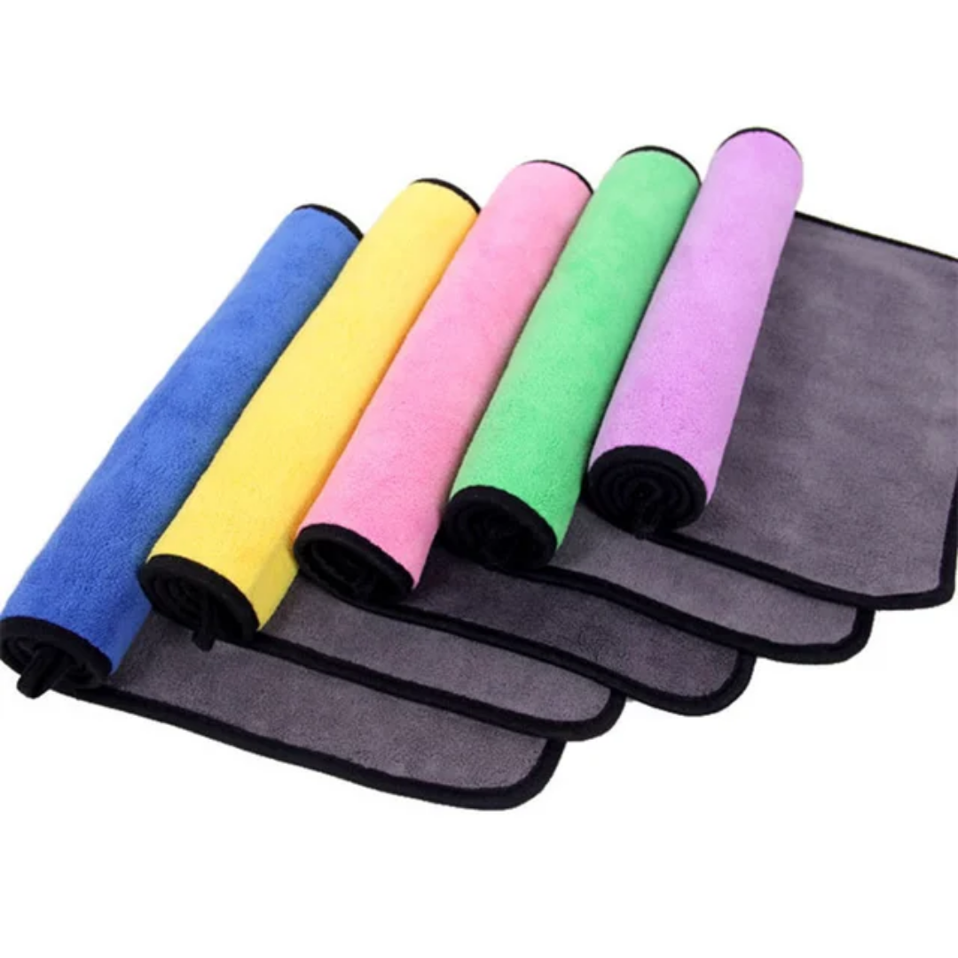 Chiffon Microfibre Ultra-Absorbant Double Face – Nettoyage Sans Trace paquet de 2 pièces