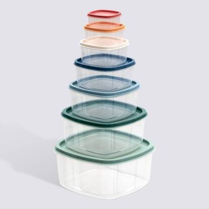 Set de Bols de Rangement Alimentaire 7 Pièces avec Couvercles – Conservation &amp; Organisation Cuisine