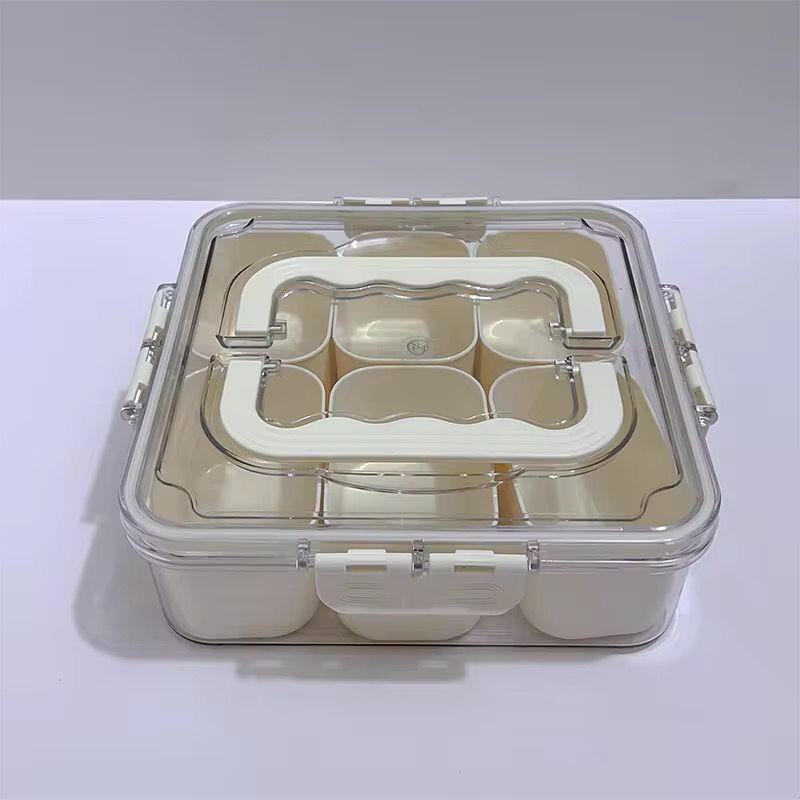 Boîte de Rangement Alimentaire à Compartiments avec Poignée – Conservation Fraîche & Design Élégant