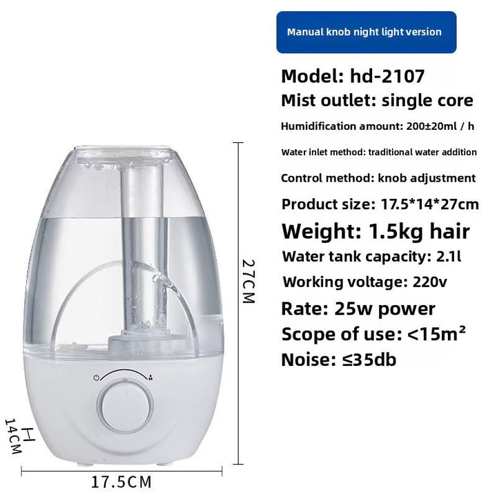 HD-2107 débit de brume 200ml/h technologie ultrasonique