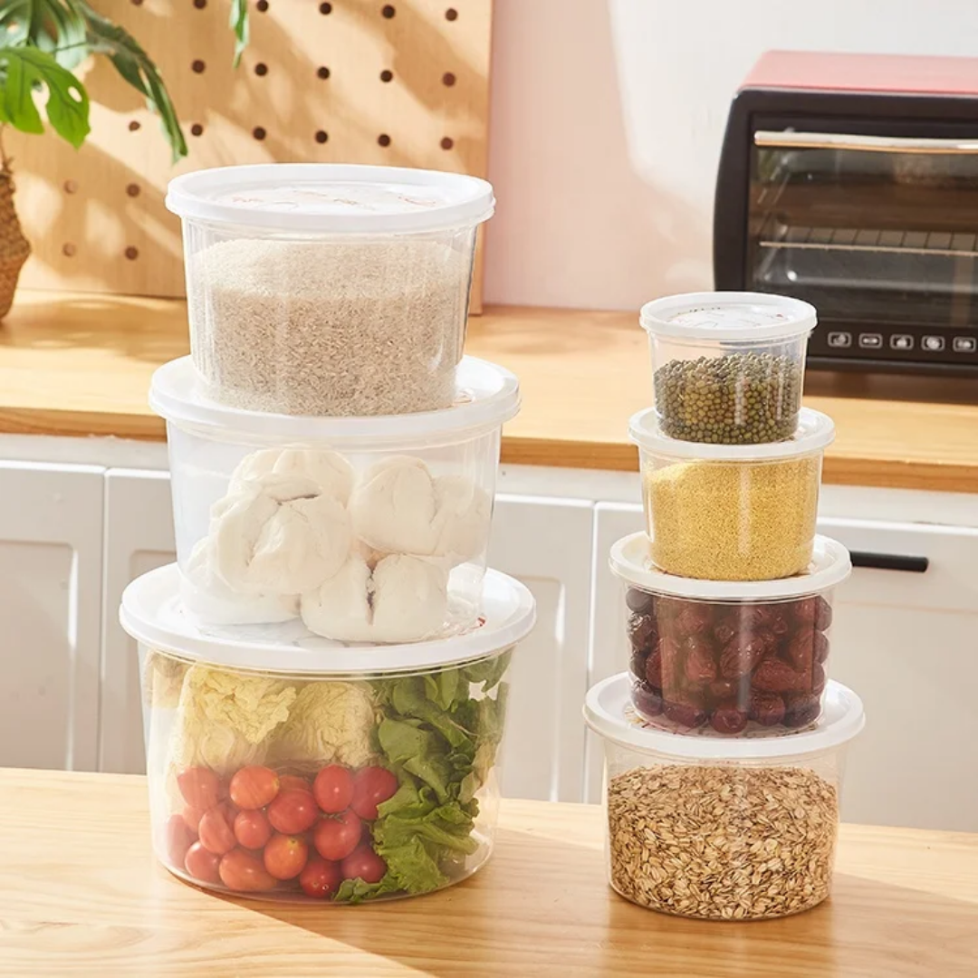 Lot de 10 Boîtes de Rangement Alimentaires Hermétiques – Contenants de Conservation Transparentes pour Cuisine