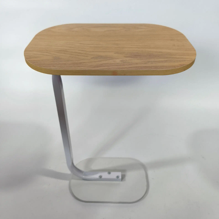 Table d’appoint en bois laminé – Design moderne en forme de C