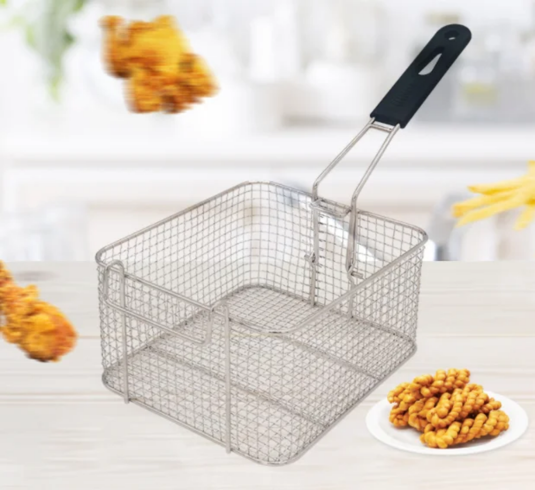 Panier de Friteuse Professionnel en Acier Inoxydable – Parfait pour Poulet Frit et Frites