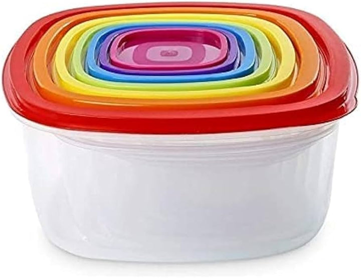Set de Bols de Rangement Alimentaire 7 Pièces avec Couvercles – Conservation &amp; Organisation Cuisine