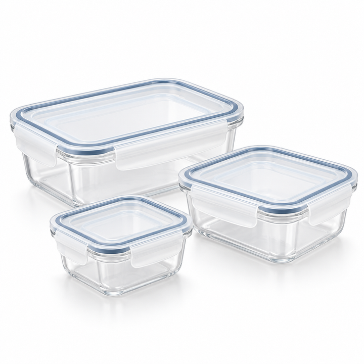 Lot de 3 bols en plastique