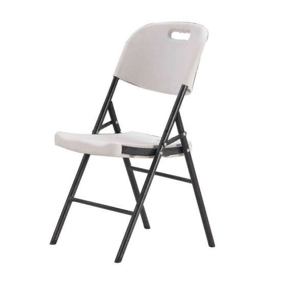 Chaise Pliante Résistante – Assise Confortable en Plastique & Structure Métallique