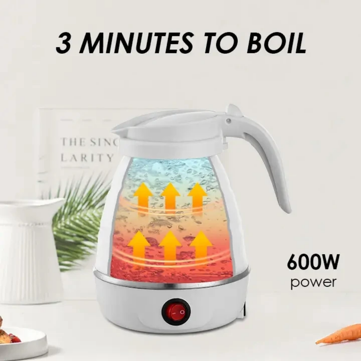 Bouilloire pliable en silicone