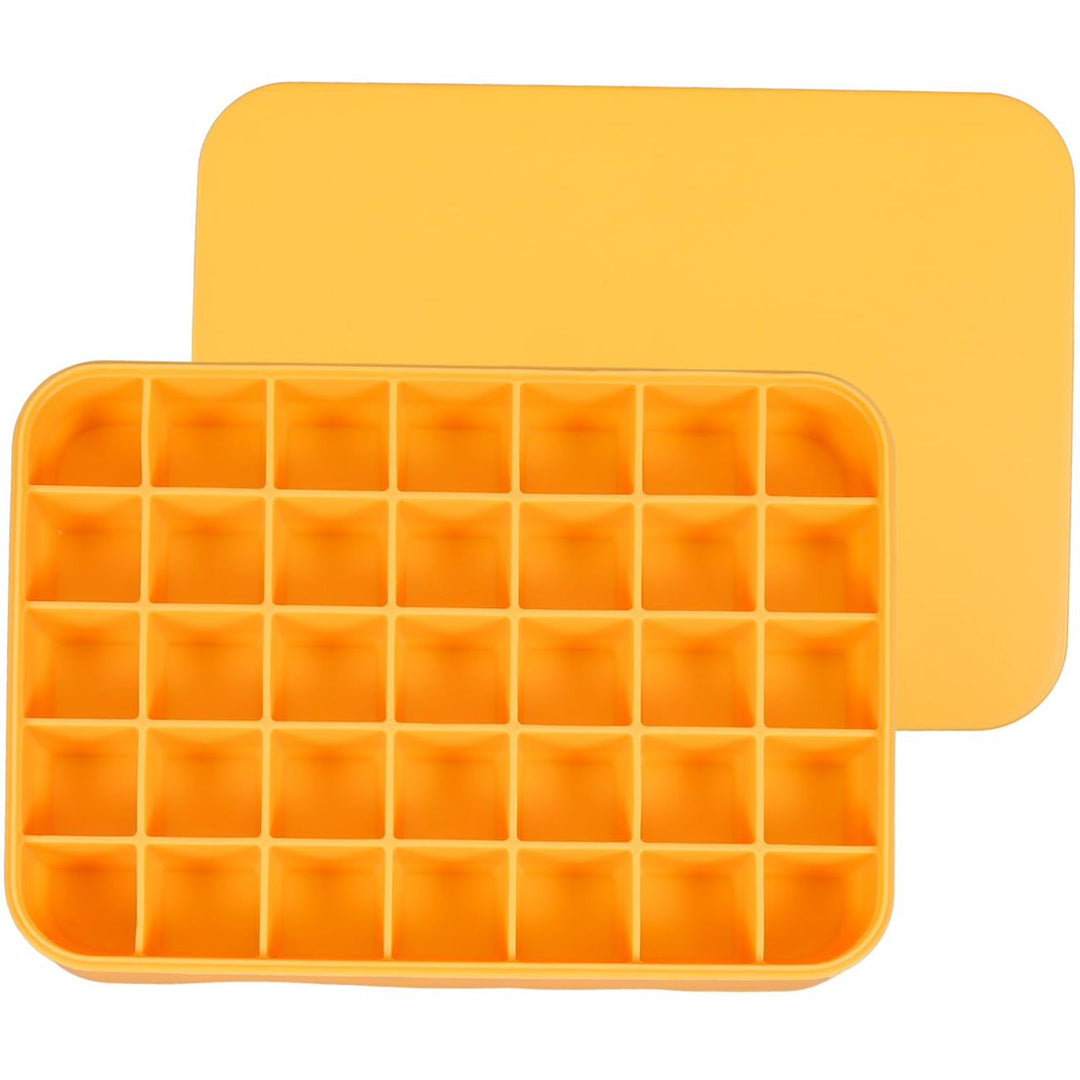 Moule à Glace 36 Boules - Bac à Glaçons Plastique Rigide avec Couvercle
