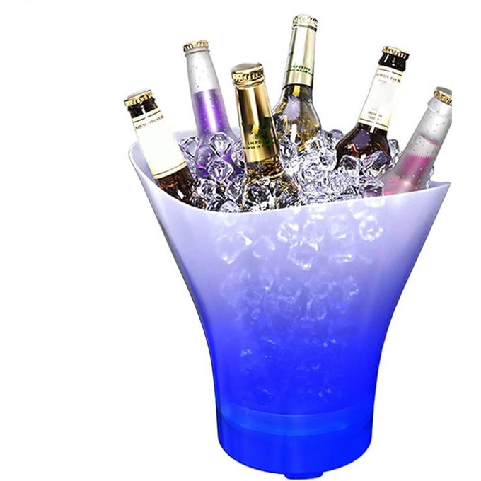 Seau à Glace LED Enceinte Bluetooth 7L – Ambiance Fête &amp; Soirée