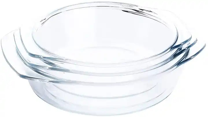 Set de Plats en Verre avec Couvercle – Cocotte Ronde &amp; Ovale | Cuisson, Four &amp; Conservation