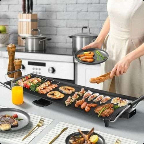 Plancha Électrique de Table 90 cm – Plaque Antiadhésive Teppanyaki | La Boutique Secrète