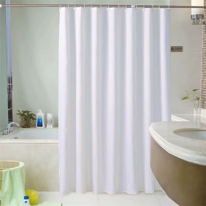 Rideau de douche imperméable blanc – Anti-moisissure & facile à installer