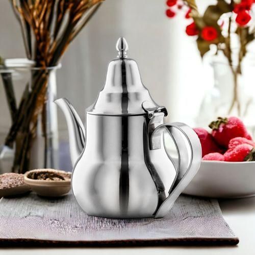 Théière Marocaine Inox 0,6 L — Service à Thé Élégant pour Famille Sénégalaise